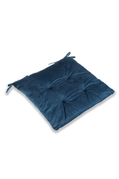 OEM Perna Scaun Decorativa de Iarna Albastra Velvet 40x40cm