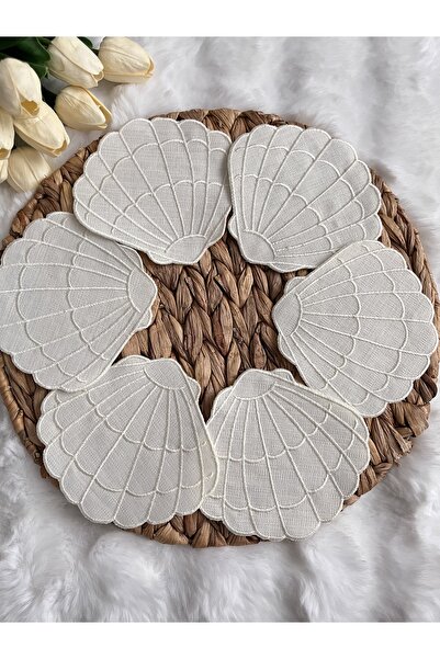 KUMSAL ÇEYİZ 6 Adet Sunumluk Peçete,Kokteyl Peçete,Kahve Yanı Sunum Peçetesi,...