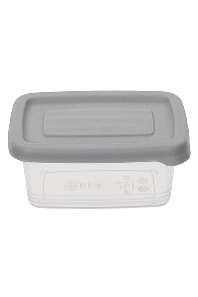 OEM Transparent Plastic Casseroles with Gray Lid 120ml - 4pcs