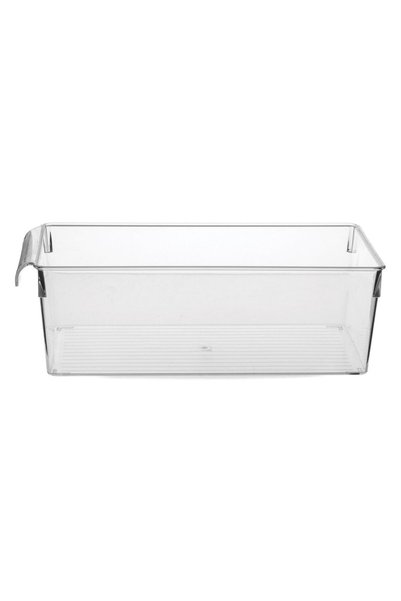 OEM Cutie Organizator din Plastic Transparent cu Maner pentru Frigider 20x32,5x10cm