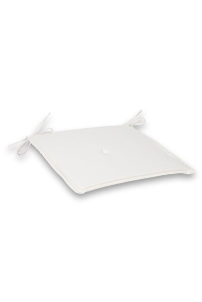 OEM Water Resistant Summer Chair Cushion Off White 38x38 cm