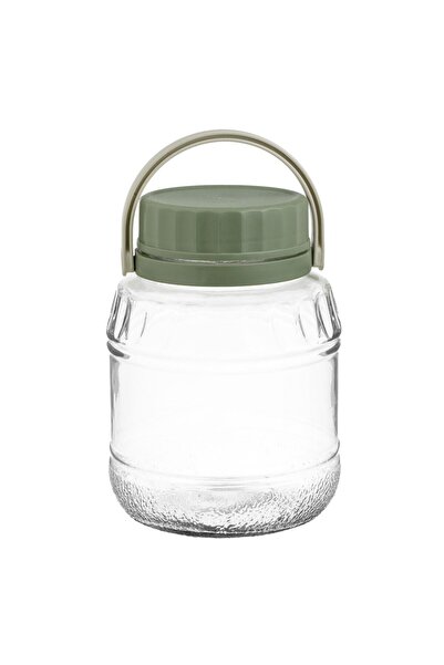 OEM Glass Jar with Plastic Lid and Handle 3L