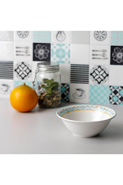 OEM Colorful Aztec Pattern Porcelain Bowl 450ml