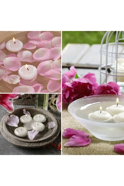 OEM Lumanari Plutitoare Albe Parfumate Soothing Spa - 10buc.