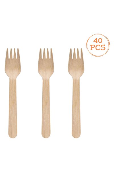 OEM Small Wooden Forks 16cm - 40pcs