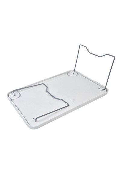 OEM White Plastic Foldable Laptop Tray - Table 58x36cm