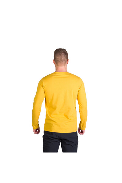 NORTHFINDER Men's long-sleeved cotton T-shirt Henderson goldenyellow