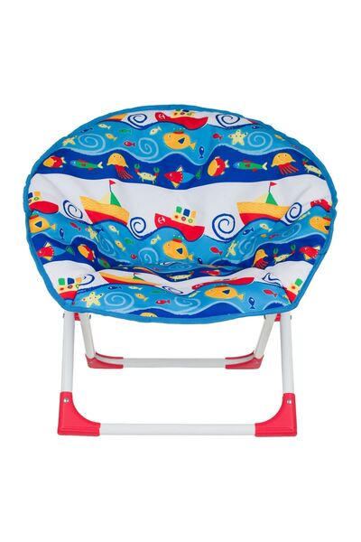 OEM Children's Metal Frame Armchair with Fish Pattern 51x42x51cm