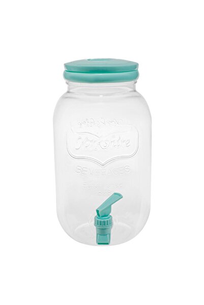OEM Beverage Dispenser with Faucet & Mint Green Plastic Lid 4.4L
