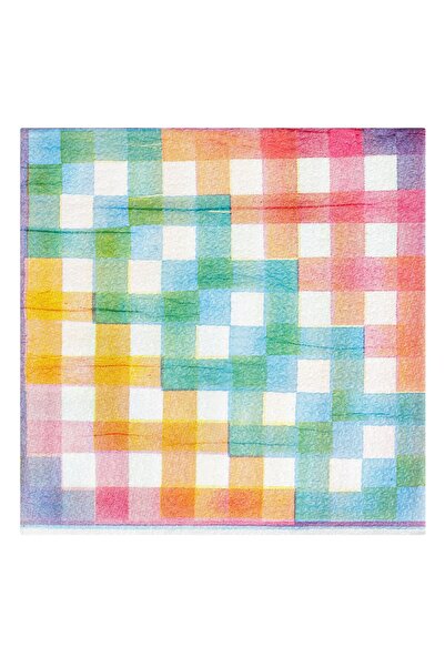OEM 1-Ply Table Napkins Pastel Checkered 33x33cm - 80pcs