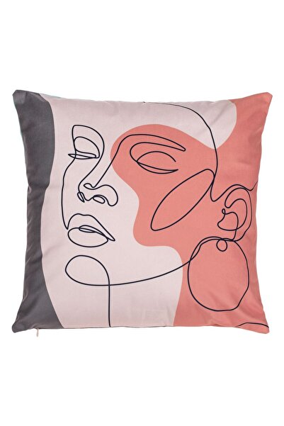 OEM Velvet Winter Decorative Pillow with Abstract Pattern 45x45cm