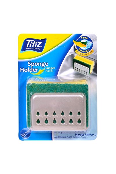 OEM Plastic Sponge Holder & 10cm Sponge
