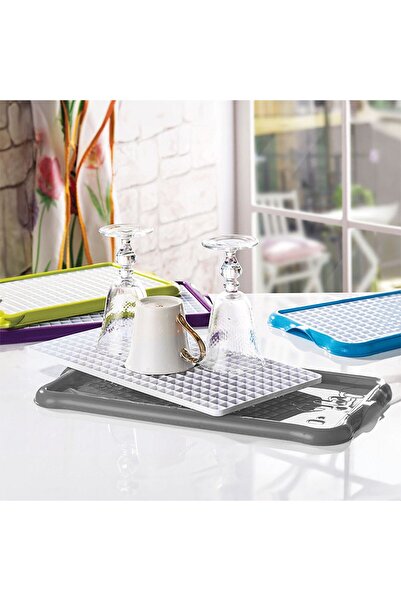 OEM Gray Plastic Drying Rack for Glasses 41x21x1.5cm