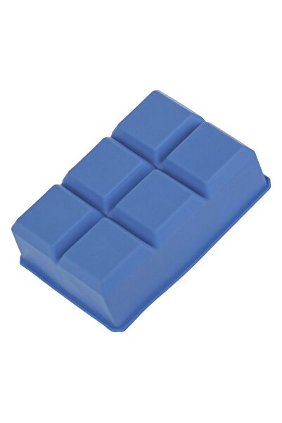 OEM Blue Silicone Mold for 6 Square Ice Cubes 16.5x11x4.5cm