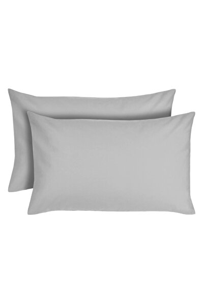 OEM Grey Cotton Pillowcase Set 70x50cm - 2pcs