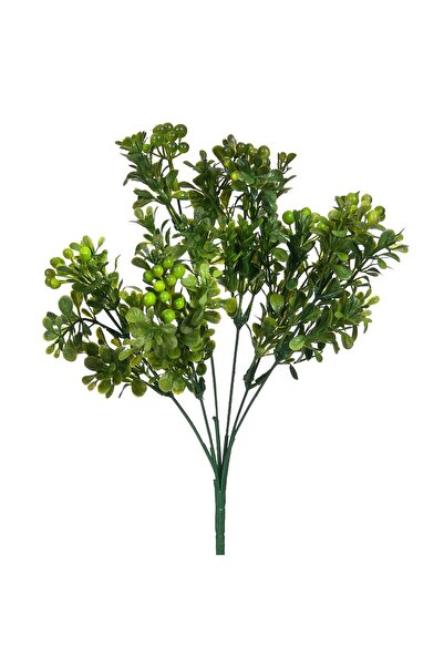 OEM Ramura cu Planta Artificiala Verde cu Fructe 31cm