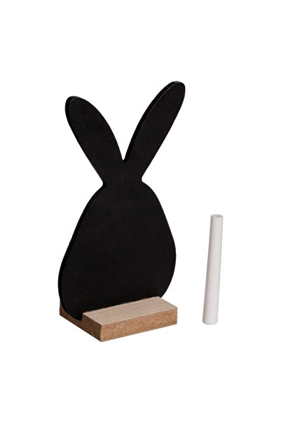 OEM Decorative Blackboard Bunny Pattern with Wooden Base & Chalk 9x5x16cm