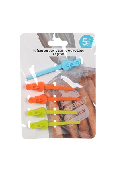 OEM Clips din Silicon Sigilare Punga Color 16cm - 5buc