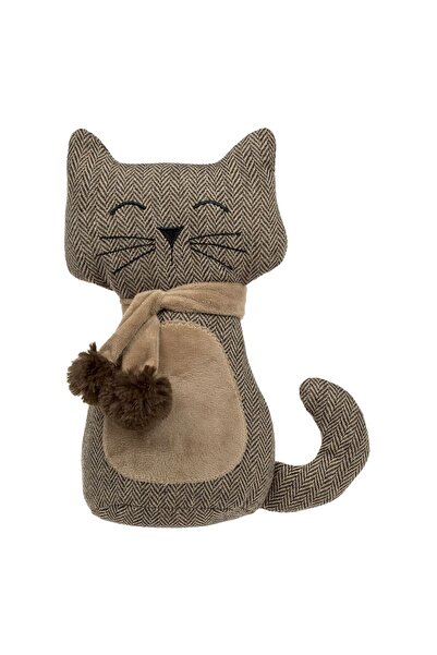 OEM Opritor Usa Pisica Maro cu Fular 3D 14x27cm