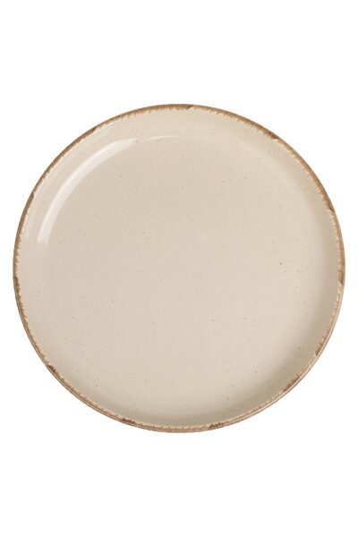 OEM Nordic Style Ceramic Beige Fruit Plate Ø15cm
