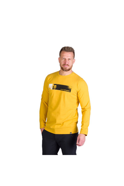 NORTHFINDER Tricou bumbac barbati Rush goldenyellow