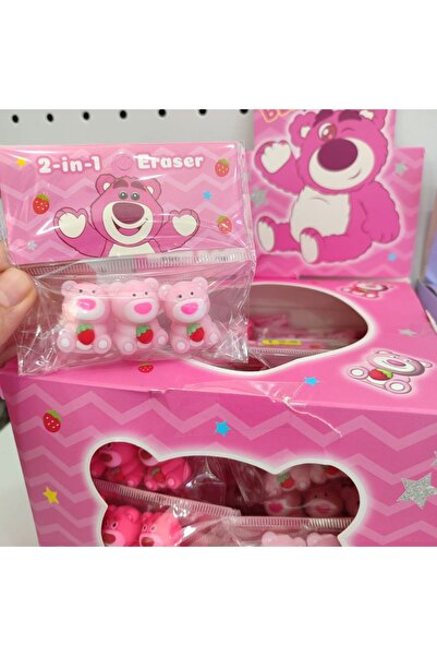 senacacollection 3 قطع من رؤوس أقلام الرصاص على شكل دب وممحاة