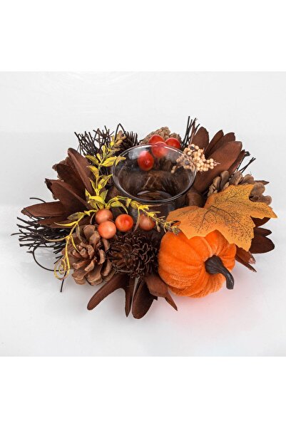 OEM Set Suport Lumanare & Coronita cu Conuri Dovlecei Ø19x7cm