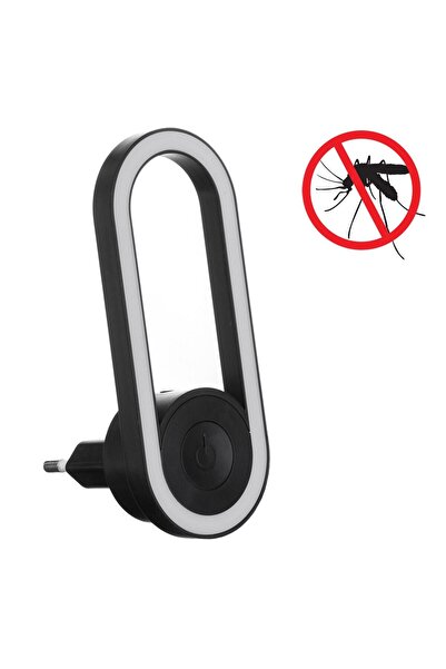 OEM Night Light & Insect Repellent 2 in 1 Oval Black 0.5W - Warm White