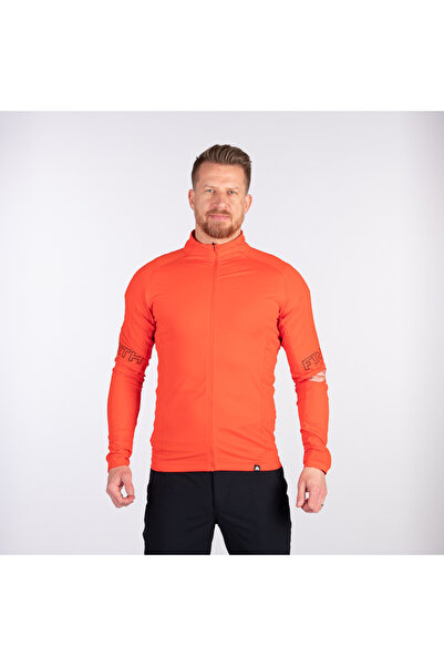 NORTHFINDER Dri-release®DUO men's fleece sweatshirt Bukovec redorange