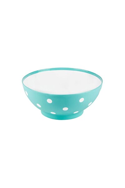 OEM Matte Green Plastic Bowl with Polka Dots 350ml