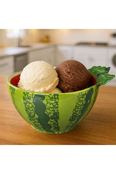 OEM Ceramic Bowl with Watermelon Pattern 300ml