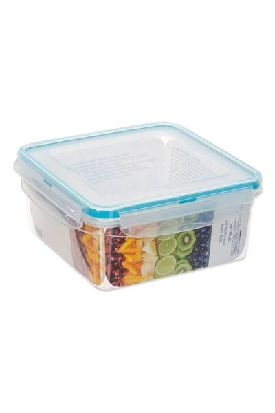 OEM Transparent Square Leakproof Plastic Casserole with Lid 1.3L