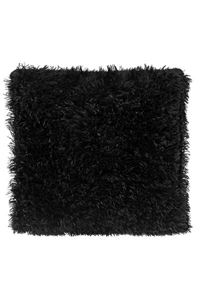 OEM Black Shaggy Faux Fur Winter Decorative Pillow 51x51cm