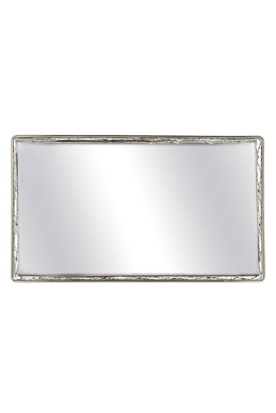 OEM Rectangular Candle Holder Tray with Mirror & Silver Diamond Edge 25x14.5x4cm