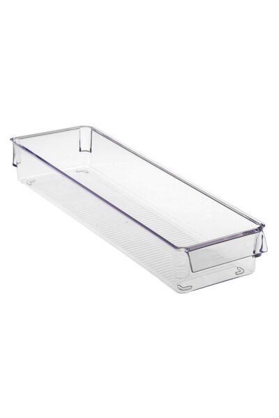 OEM Διαφανής Πλαστικός Οργανωτής με Λαβή για Ψυγείο 36x10.5x5εκ.