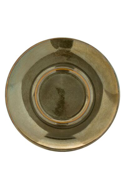 OEM New Bone Green Olive Glaze Cup and Saucer Set 260ml