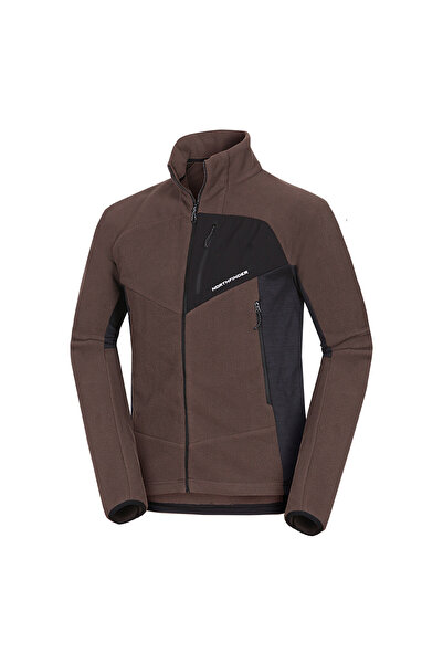 NORTHFINDER Bluza fleece multisport barbati Jedrzej brownblack