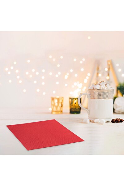 OEM Red 2-Ply Table Napkins 40x40cm - 20pcs