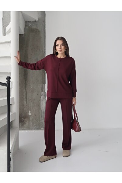 Paw Garage Women's Talia Modal Front Tie Side Slit Top and Bottom Set