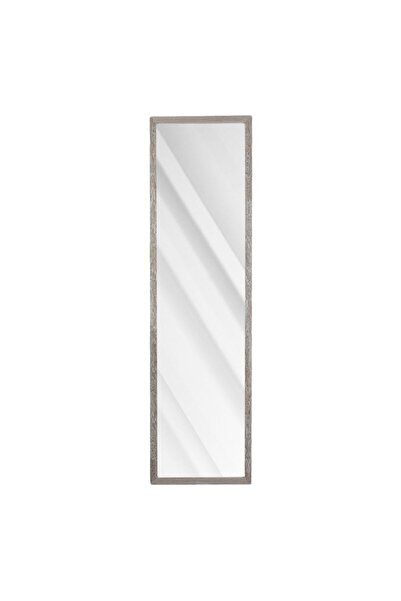 OEM Grey Wooden Wall Mirror 34x124cm
