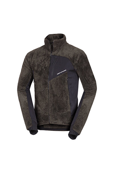 NORTHFINDER Bluza fleece barbati Ludwik blackdarkgreen