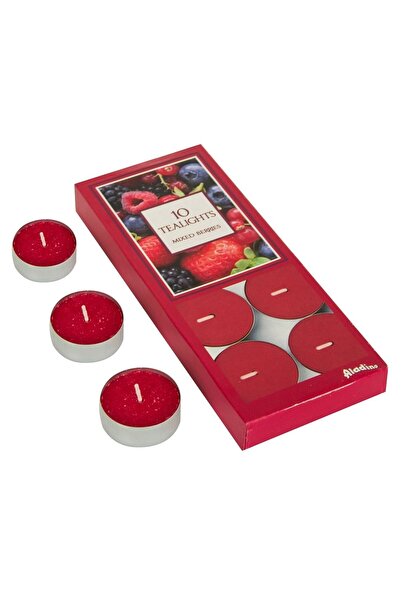 OEM Red Pill Candles with Berries Aroma Ø3.5x1.5cm - 10pcs