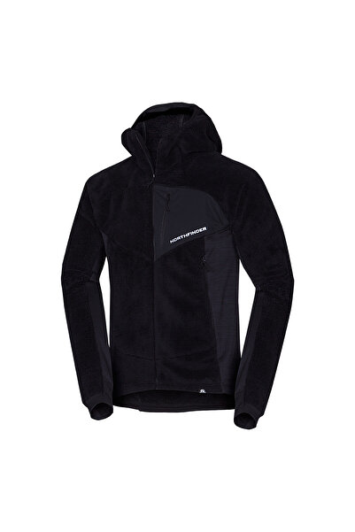 NORTHFINDER Gianluca men's anti-pilling fleece sweatshirt blackblack