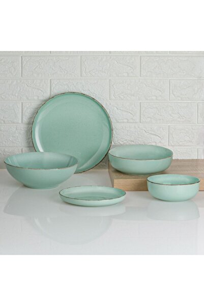 OEM Mint Green Porcelain Dinner Plate "Nordic" Ø26.5cm