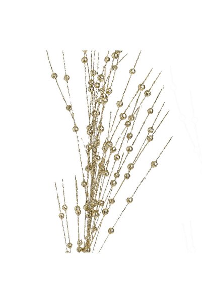 OEM Decorative Branches with Gold Glitter Balls & 10 LED Bulbs 76cm - 2pcs