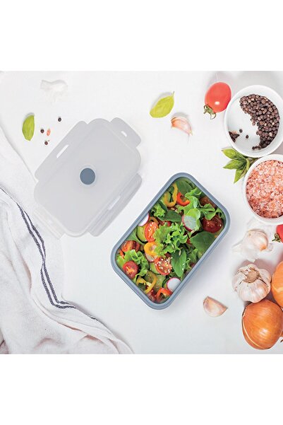 OEM Grey Silicone Collapsible Casserole with Plastic Lid 350ml