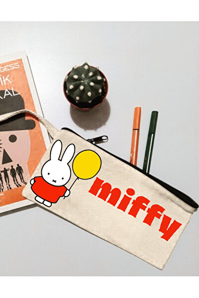 lovver Suport pentru pixuri cu fermoar, cu design special MİFFY iepuraș