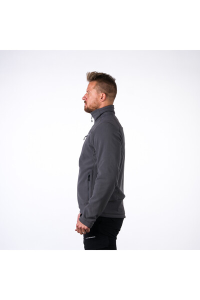 NORTHFINDER NorthPolar men's fleece sweatshirt Bendik darkgrey