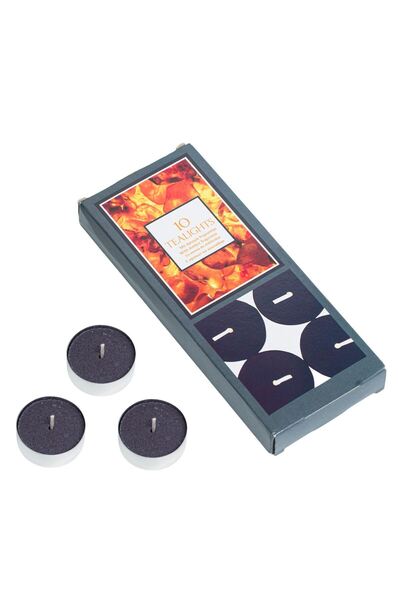 OEM Scented Black Amber Pill Candles Ø3.5x1.5cm - 10pcs