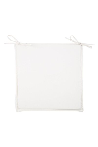 OEM Water Resistant Summer Chair Cushion Off White 38x38 cm